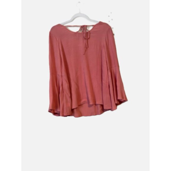 Haute Hippie Tribe Women Scoop Neck Pullover Tie String Peasant Blouse Size XS. - Picture 2 of 6